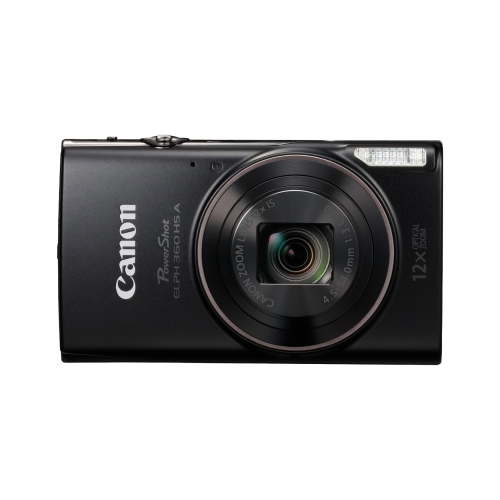 Canon, Digital Camera, 20.2MP, 12x Zoom, Black, Wi-Fi, Full HD