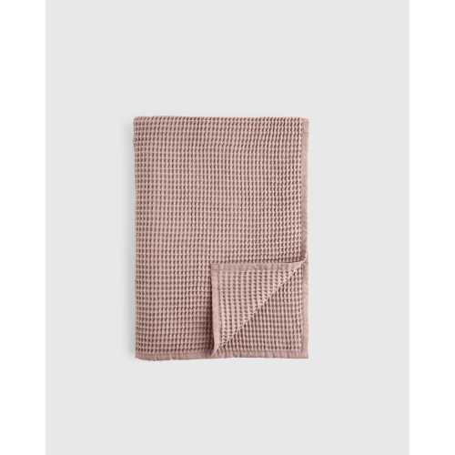Organic Waffle Throw in Fig