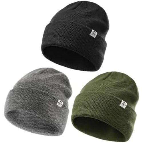 FURTALK Baby Beanie Knit Winter Hats 3 Pack for Infant Toddler Kids Skull Caps