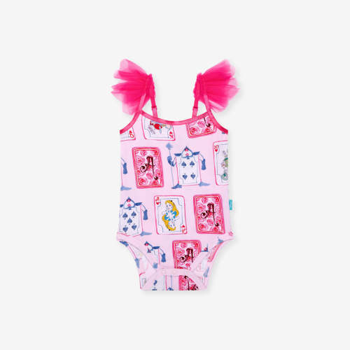 Disney Alice and the Queen Ruffled Tulle Bodysuit
