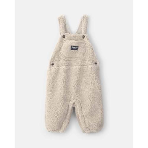 OshKosh B'gosh Baby Teddy Fleece Overalls 12M Cream | Baby clothes old navy