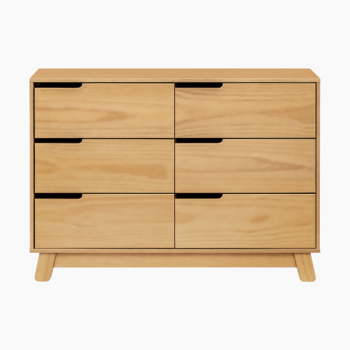 babyletto Hudson 6-Drawer Double Dresser - Honey