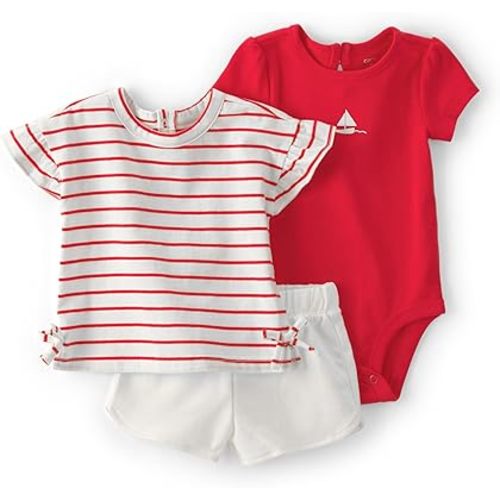Carter's baby-girls 3-Piece Short Set