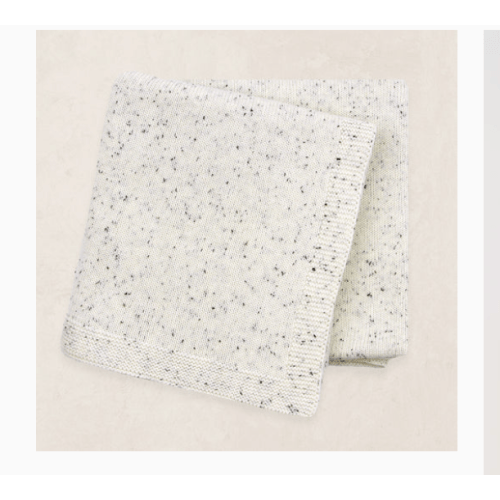 Knit Blanket - Cream Speckle