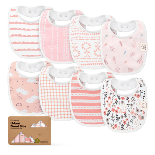 8-Pack Urban Drool Bibs
