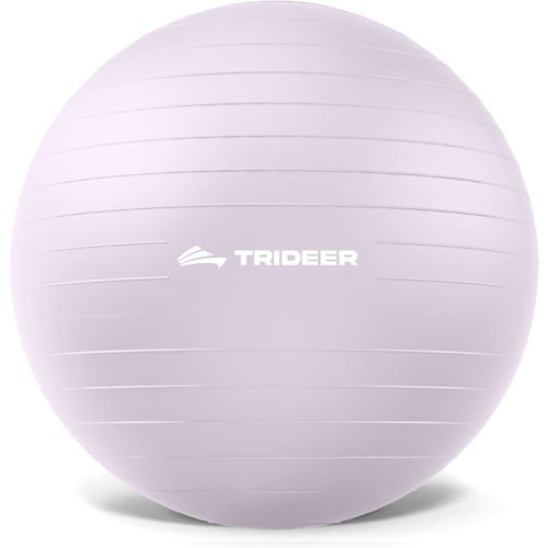 Trideer Exercise Ball, Stability Yoga Ball for Physical Therapy, Active Sitting, Pregnancy & Birth Labor Prep, Core Strength, Balance Training, Posture Improvement and Daily Stretching, 55/65/75cm