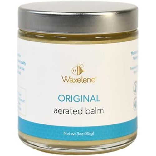 Waxelene Original Aerated Balm, Travel Jar, Organic Multipurpose Ointment the Petroleum Jelly Alternative Eczema Dry Sensitive Skin Face Moisturizer