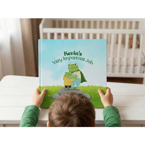 Personalized Big Brother Book – Custom Name Sibling Gift – You Have a Very Important Job – New Baby Announcement – Toddler Keepsake Story