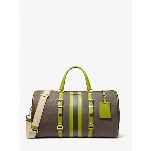 Bedford Travel Extra-Large Signature Logo Stripe Weekender Bag