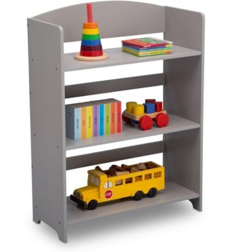 Delta Children MySize 3-Shelf Open Bookcase, Grey