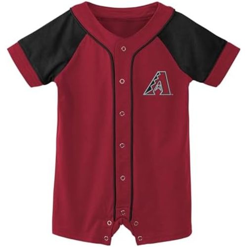 Outerstuff MLB Unisex-Baby Newborn & Infants 0-24 Months Little Slugger Creeper Bodysuit Romper