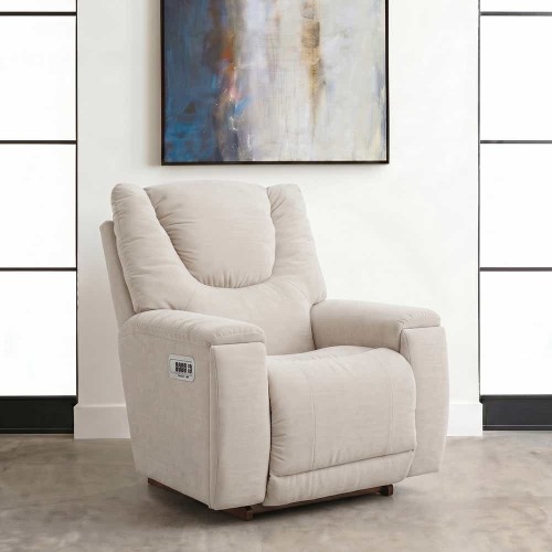Sammy Power Rocking Recliner w/ Headrest & Lumbar | La-Z-Boy- Natural