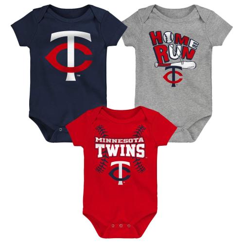 Genuine Stuff Baby Minnesota Twins Batter Onesie 3 Pack