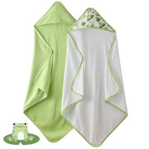 Butterblu HARPER 2-Pack Hooded Towel Leap Frog One Size