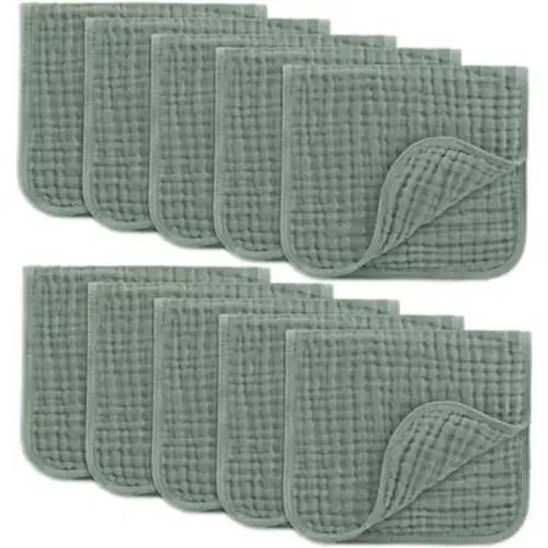 Baby Burp Cloths-100% Muslin Cotton by Comfy Cubs