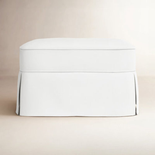 Namesake Crawford Gliding Ottoman In Eco-Weave Fabric | Water Repellent & Stain Resistant | Birch Lane