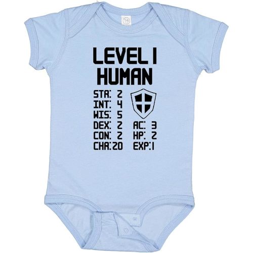 inktastic Level 1 Human Baby Bodysuit