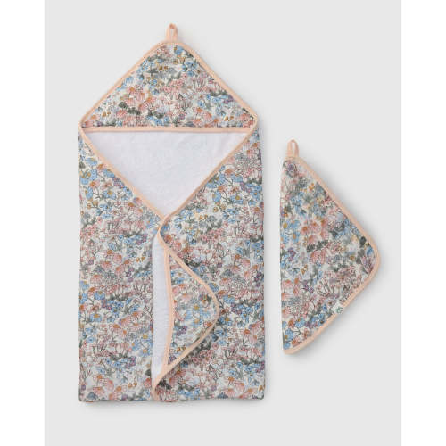 Hooded Towel Set - English Garden