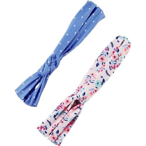 Carter's Little Girls' 2-Pack Headwraps, 3 +