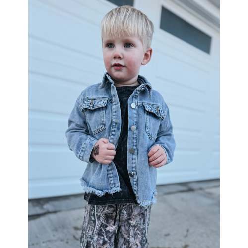 Classic Distressed Denim Jacket