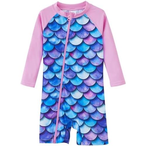UMELOK Baby Girl Swimsuit Infant Rash Guard Swimwear UPF 50+ Sun Protection Bathing Suit