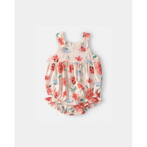 Baby Girl 2-Piece Floral Cardigan & Bubble Set - Pink | Carter's