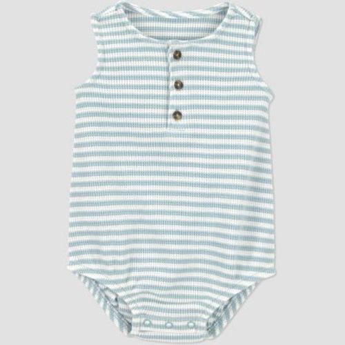 Carter's Just One You® Baby Boys' Striped Bubble Romper - Blue Newborn