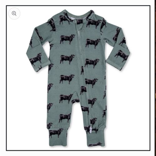 Olive Angus Folding Feet Jammies – Cowkid Clothing Company