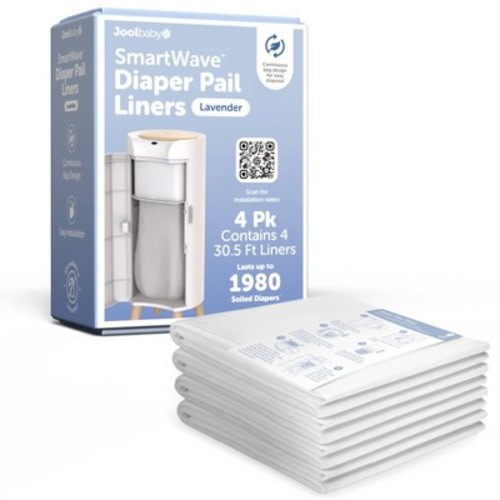 Jool Baby SmartWave Touch-Free Diaper Pail Liners - 4pk - Lavender