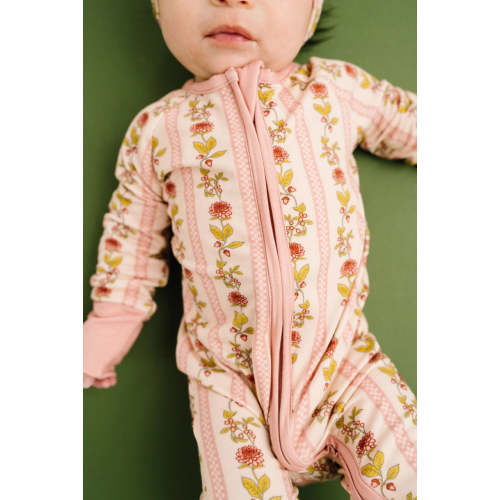 Vintage Floral Stripe Bamboo Sleeper – Little Rays