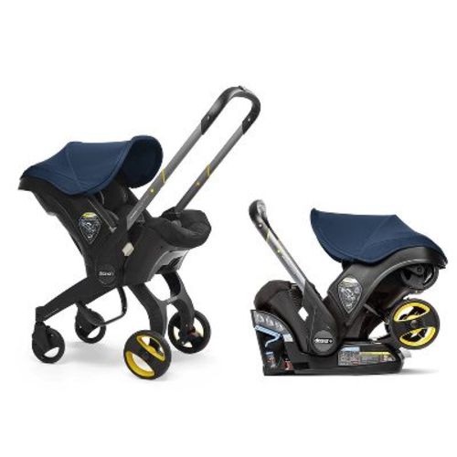 Doona + Infant Car Seat Carrier Frame Stroller with Base - Deep Blue