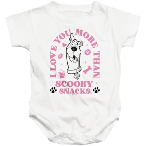 Popfunk Kids Scooby Doo Scooby Snacks Valentine Unisex Infant Snap Suit for Baby