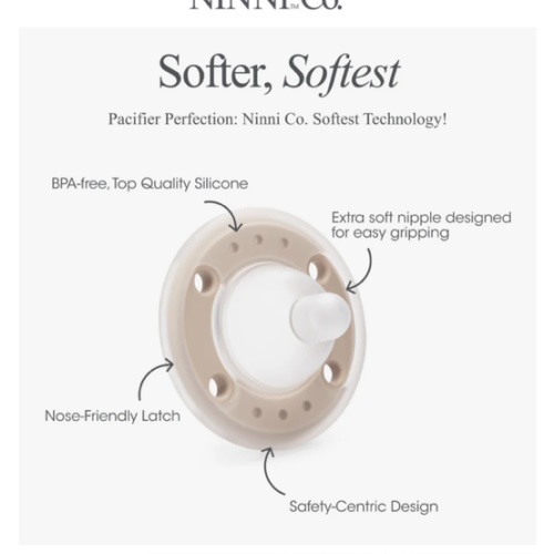 Ninni Pacifier Oatmeal 2 Pack