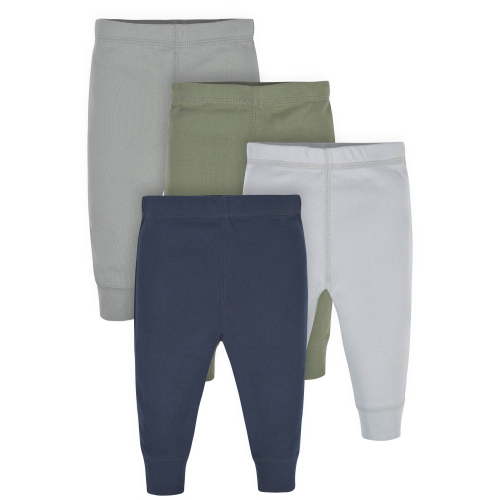 Gerber Baby Boys Active Pants, 4-Pack, (Newborn - 24 Months)