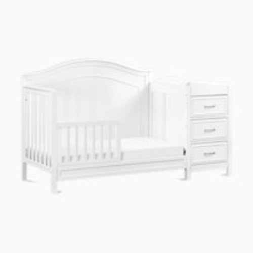 daVinci Charlie 4-in-1 Convertible Crib and Changer Combo - White