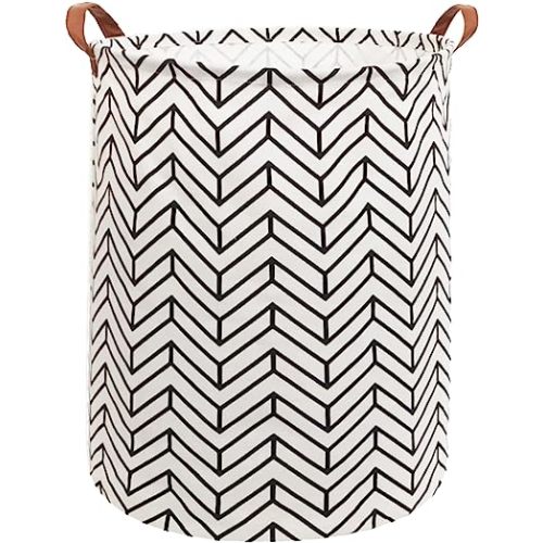 Canvas Laundry Basket,Kids Laundry Hamper,Baby Storage Baskets for Home Decor,Nursery Hamper,Toy Organizer,(Wheat)