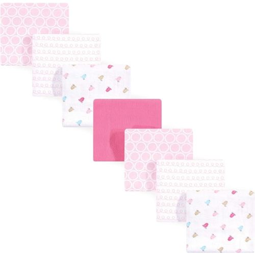 Luvable Friends Unisex Baby Cotton Flannel Receiving Blankets, Birdies 7-Pack, One Size