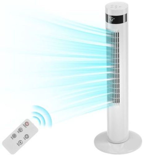 Tower Fan, 85° Oscillating Bladeless, 3 Speeds & Modes, Quiet Cooling & 12-Hour Timer, LED Display – Portable Fan for Home & Office