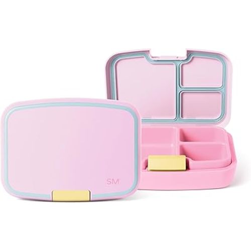 Simple Modern Porter Bento Lunch Box | BPA Free, Leak-Resistant, Dishwasher Safe | Lunch Container for Girls, Boys, Toddlers, Kids, Adults | 3 Compartments, Sherbet