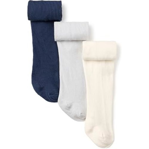 Amazon Essentials Baby Girls' Cotton-Nylon Blend Tights 3 Pairs