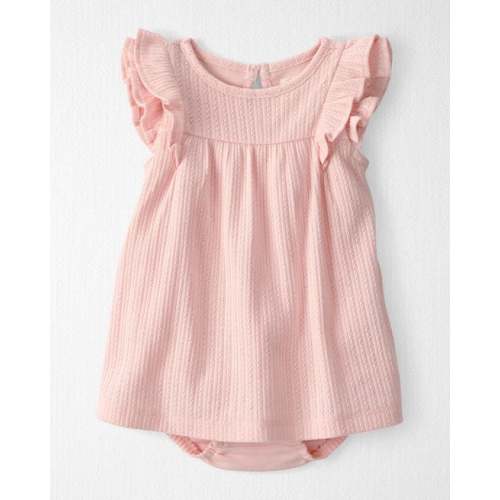 Baby Girl Pointelle Bodysuit Dress Made with Organic Cotton - Little Planet | Carter's