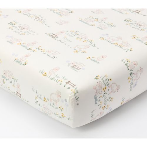 Sage Sheep Organic Baby Quilt | Pottery Barn Kids