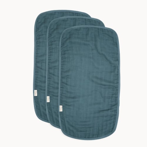 Ultra Soft Muslin Bamboo Burp Cloths - 3 Pack - HipBabyGear