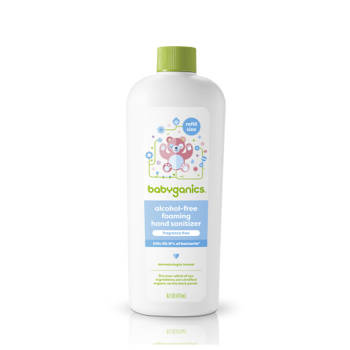 alcohol-free foaming hand sanitizer refill, fragrance free