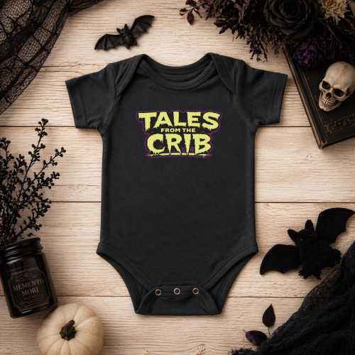 Goth Baby One Piece, Spooky Infant Outfit, Halloween Clothes, Alternative Bodysuit