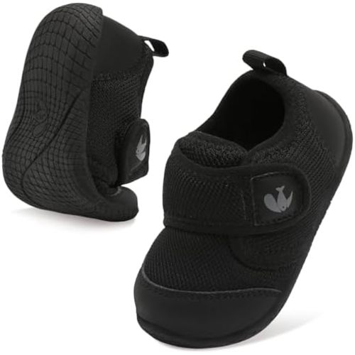 FEETCITY Toddler Shoes Girls Boys Barefoot Shoes Toddler Walking Shoes Kids Slip On Sneakers Breathable Tennis Shoes