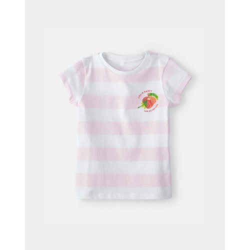 Toddler Girl The Very Hungry Caterpillar™ Striped Graphic Tee - Pink/White | Carter's