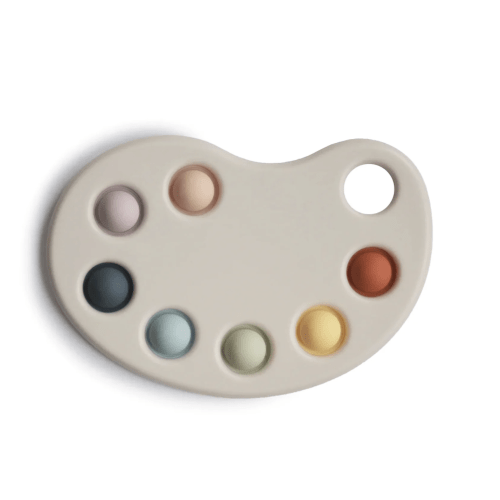 Mushie - Paint Palette Press Toy - Multi | Kido Bebe