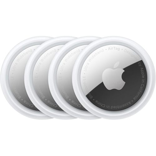 Apple AirTag (1st Generation) - 4 Pack. Keep Track of and find Your Keys, Wallet, Luggage, Backpack, and More. Simple one-tap Set up with iPhone or iPad, Bluetooth