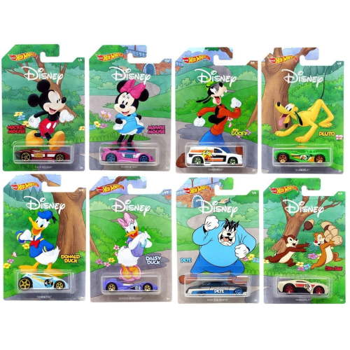 Hot Wheels 2019 Disney 90th Anniversary Exclusive 8 Cars Set Collectibles Toy Car 1/64 Scale Diecast